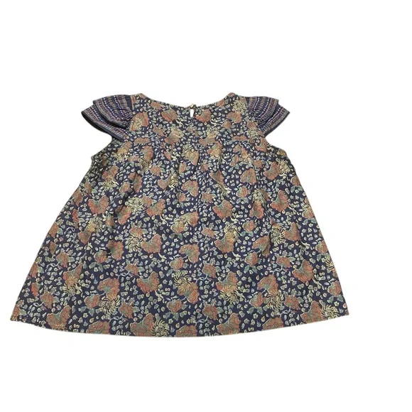 Madewell Women’s Story Top in Fan Floral Mix Size 6 Peasant Blouse Bohemian - Picture 12 of 14